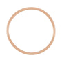 Sapphire Row Gold Stackable Ring - 14K Rose Gold (view 2)