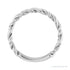 Sapphire Row Twisted Rope Stackable Ring - Platinum (view 2)