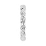 Sapphire Row Twisted Rope Stackable Ring - 14K White Gold (view 4)
