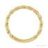 Sapphire Row Twisted Rope Stackable Ring - 14K Yellow Gold (view 2)