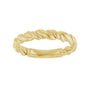 Sapphire Row Twisted Rope Stackable Ring - 14K Yellow Gold (view 3)