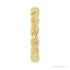 Sapphire Row Twisted Rope Stackable Ring - 14K Yellow Gold (view 4)