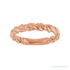 Sapphire Row Twisted Rope Stackable Ring - 14K Rose Gold (view 3)