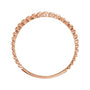 Sapphire Row Beaded Stackable Ring - 14K Rose Gold (view 2)