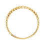 Sapphire Row Beaded Stackable Ring - 14K Yellow Gold (view 2)