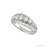 Sapphire Row Lab-Grown Diamond Pavé Dome Ring - 14K White Gold (view 4)