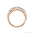 Sapphire Row Lab-Grown Diamond Pavé Dome Ring - 14K Rose Gold (view 2)