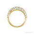 Sapphire Row Lab-Grown Diamond Pavé Dome Ring - 14K Yellow Gold (view 2)