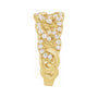 Sapphire Row Lab-Grown Diamond Pavé Chain Ring - 14K Yellow Gold (view 3)
