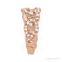 Sapphire Row Lab-Grown Diamond Pavé Chain Ring - 14K Rose Gold (view 3)