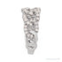 Sapphire Row Lab-Grown Diamond Pavé Chain Ring - 14K White Gold (view 3)