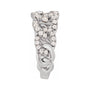 Sapphire Row Lab-Grown Diamond Pavé Chain Ring - 14K White Gold (view 3)