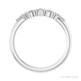 Sapphire Row Natural Diamond Mixed-Cut Stackable Ring - 14K White Gold (view 2)