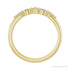 Sapphire Row Natural Diamond Mixed-Cut Stackable Ring - 14K Yellow Gold (view 2)