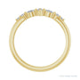 Sapphire Row Natural Diamond Mixed-Cut Stackable Ring - 14K Yellow Gold (view 2)