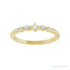 Sapphire Row Natural Diamond Mixed-Cut Stackable Ring - 14K Yellow Gold (view 3)