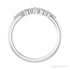 Sapphire Row Natural Diamond Mixed-Cut Stackable Ring - Platinum (view 2)