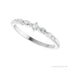 Sapphire Row Natural Diamond Mixed-Cut Stackable Ring - Platinum (view 5)