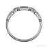 Sapphire Row Natural Diamond Pavé Chain Link Ring - 14K White Gold (view 2)
