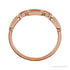 Sapphire Row Natural Diamond Pavé Chain Link Ring - 14K Rose Gold (view 2)
