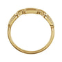 Sapphire Row Natural Diamond Pavé Chain Link Ring - 14K Yellow Gold (view 2)