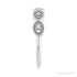 Sapphire Row Natural Diamond Evil Eye Stackable Ring - Platinum (view 4)