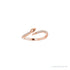 Sapphire Row Natural Diamond Pavé Snake Wrap Ring - 14K Rose Gold (view 3)