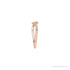 Sapphire Row Natural Diamond Pavé Snake Wrap Ring - 14K Rose Gold (view 4)
