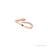 Sapphire Row Natural Diamond Pavé Snake Wrap Ring - 14K Rose Gold (view 5)