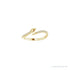 Sapphire Row Natural Diamond Pavé Snake Wrap Ring - 14K Yellow Gold (view 3)