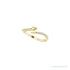 Sapphire Row Natural Diamond Pavé Snake Wrap Ring - 14K Yellow Gold (view 5)