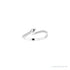 Sapphire Row Natural Diamond Pavé Snake Wrap Ring - Platinum (view 3)