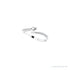 Sapphire Row Natural Diamond Pavé Snake Wrap Ring - Platinum (view 5)