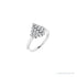 Sapphire Row Natural Diamond Bezel-Set Cluster Ring - Platinum