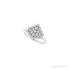 Sapphire Row Natural Diamond Bezel-Set Cluster Ring - Platinum (view 5)