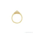 Sapphire Row Natural Diamond Bezel-Set Cluster Ring - 14K Yellow Gold (view 2)