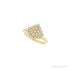 Sapphire Row Natural Diamond Bezel-Set Cluster Ring - 14K Yellow Gold (view 5)