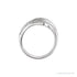 Sapphire Row Natural Diamond Pavé Dome Wrap Ring - 14K White Gold (view 3)