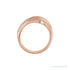 Sapphire Row Lab-Grown Diamond Pavé Dome Wrap Ring - 14K Rose Gold (view 3)
