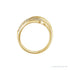 Sapphire Row Lab-Grown Diamond Pavé Dome Wrap Ring - 14K Yellow Gold (view 3)