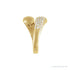 Sapphire Row Lab-Grown Diamond Pavé Dome Wrap Ring - 14K Yellow Gold (view 4)