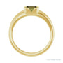 Sapphire Row Lab-Grown Emerald-Cut Gemstone Stacking Ring - Green Sapphire, 14K Yellow Gold (view 2)