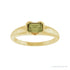 Sapphire Row Lab-Grown Emerald-Cut Gemstone Stacking Ring - Green Sapphire, 14K Yellow Gold (view 3)