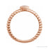 Sapphire Row Natural Gemstone Fluted Pear Ring - Pink Tourmaline, 14K Rose Gold (view 2)