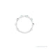 Sapphire Row Natural Gemstone Bezel Station Ring - Alexandrite, Platinum (view 3)