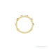 Sapphire Row Natural Gemstone Bezel Station Ring - Ruby, 14K Yellow Gold (view 3)