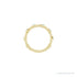 Sapphire Row Natural Gemstone Bezel Station Ring - Aquamarine, 14K Yellow Gold (view 3)