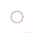 Sapphire Row Natural Gemstone Bezel Station Ring - Diamond, 14K Rose Gold (view 3)