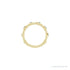 Sapphire Row Natural Gemstone Bezel Station Ring - Alexandrite, 14K Yellow Gold (view 3)
