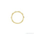 Sapphire Row Natural Gemstone Bezel Station Ring - Blue Zircon, 14K Yellow Gold (view 3)